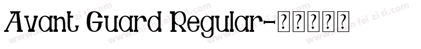 Avant Guard Regular字体转换